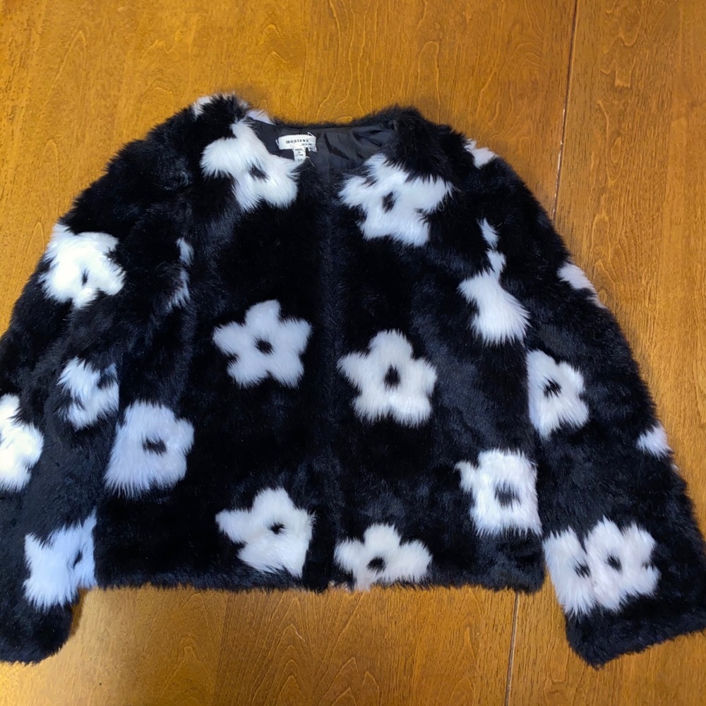 Girls faux fur jacket